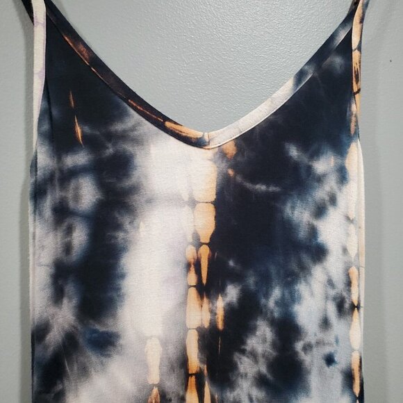 Peyton Jensen Women's Tie-Dye Cece Cami  Maxi Dress Sleeveless V-Neck Boho Sz XS - Picture 14 of 14
